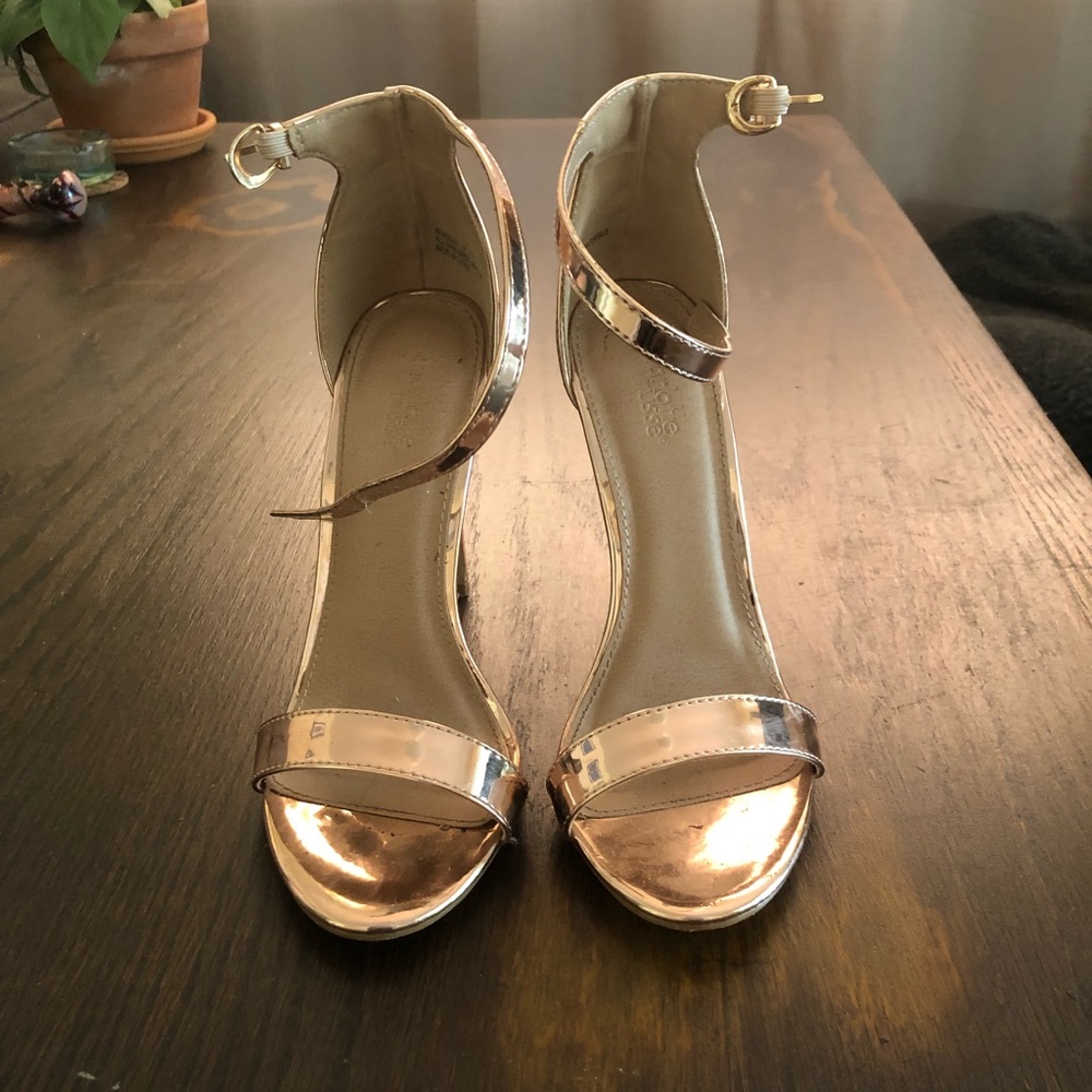 Rose gold heels